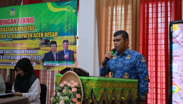 Tingkatkan Kapasitas Penyuluh, Dinas Pertanian Aceh Besar Gelar Bimtek Penyuluh Pertanian