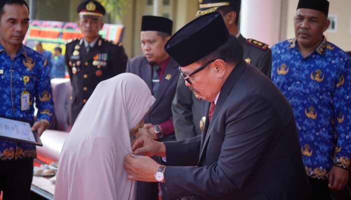 Bupati TRK Serahkan Penghargaan Dan Ambulans Ke Puskesmas Alue Bilie
