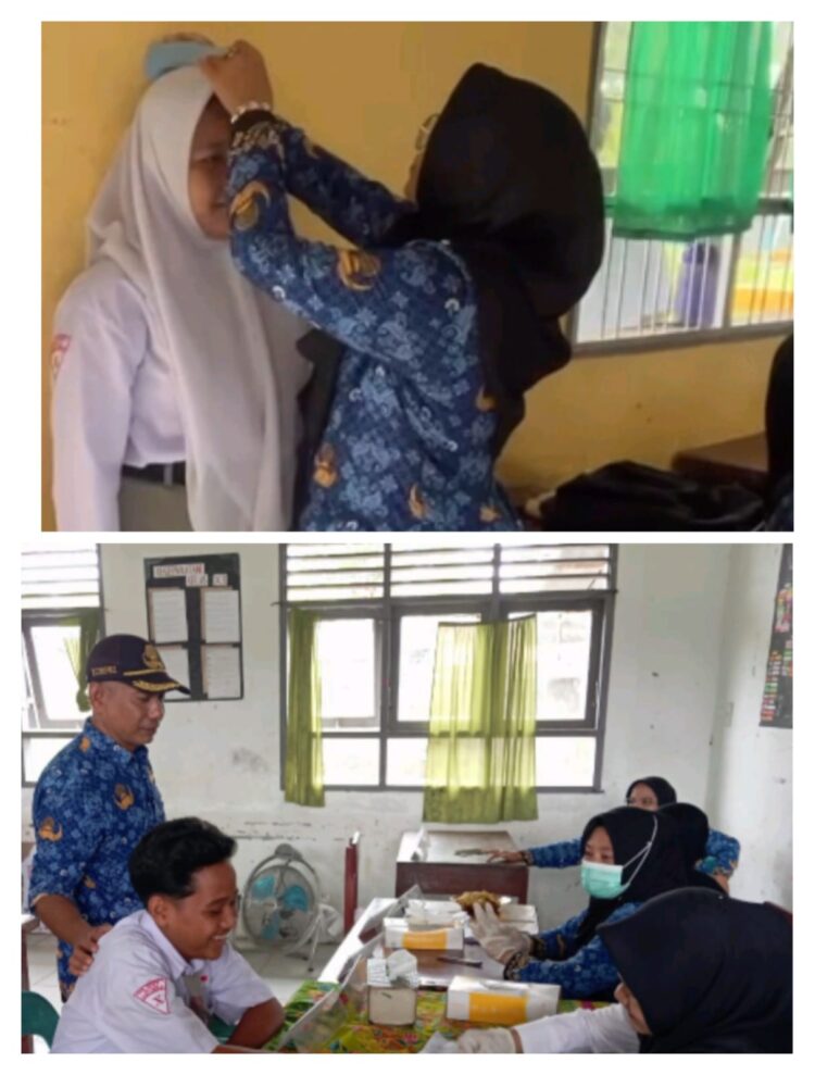 SMA Negeri 1 Hinai-Dinkes Langkat Gelar Cek Kesehatan Gratis Untuk Siswa Kelas X