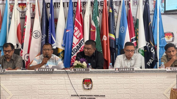 KIP Langsa Plenokan PDPB Triwulan III Sebanyak 128.603 Pemilih