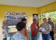 PT KPI RU II P.Brandan Dan Kelompok Tani Pengguna Lahan Bagikan Tali Asih Ke Dhuafa 