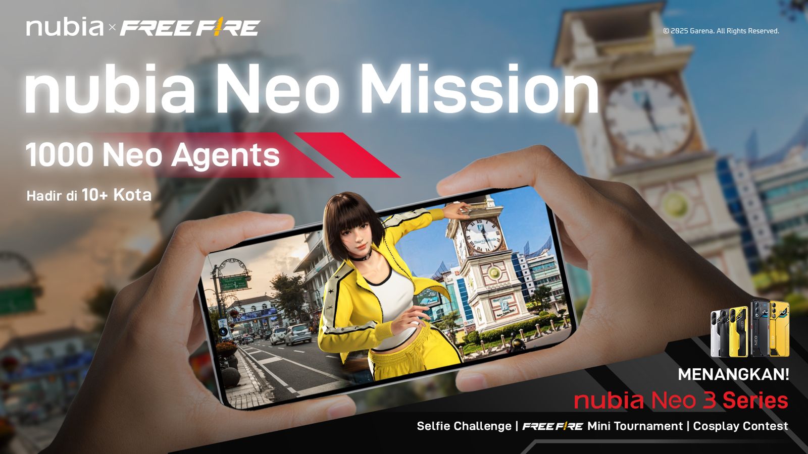 nubia Neo Mission:Come, Snap, Win nubia Neo 3 series di 10+ Kota di Seluruh Indonesia