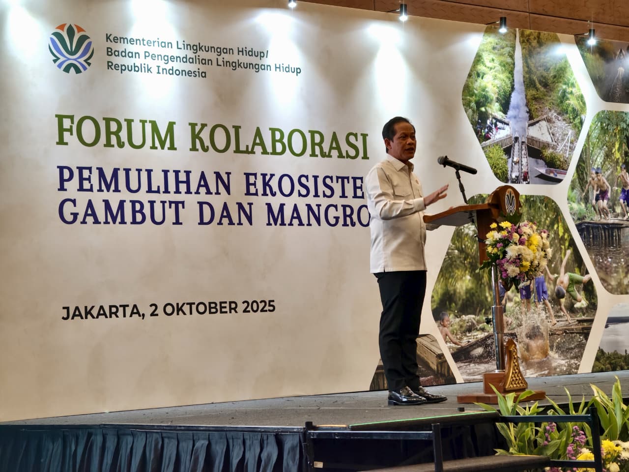 Komitmen KLH/BPLH Menjaga Dan Memulihkan Ekosistem Lahan Basah Melalui Kolaborasi Lintas Sektor