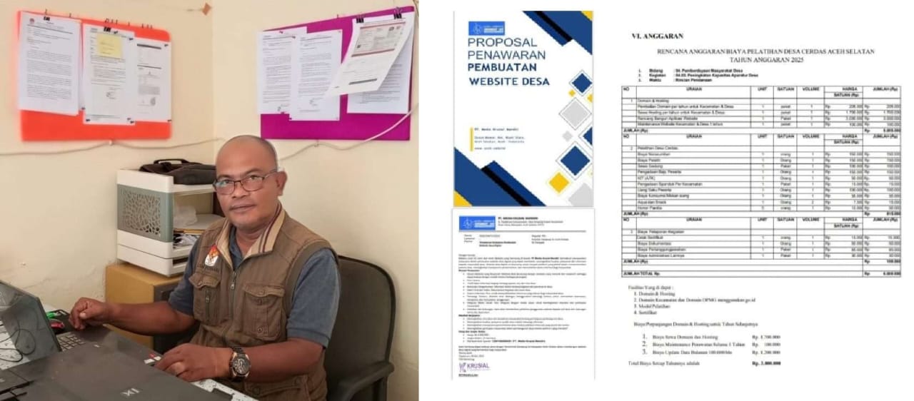 Aparat Penegak Hukum Diminta Usut Tuntas Dugaan Korupsi Proyek Website Desa Di Aceh Selatan