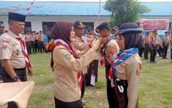 Sekretaris Kwarcab Gerakan Pramuka Deliserdang Buka Jambore Ranting Kecamatan Pantai Labu