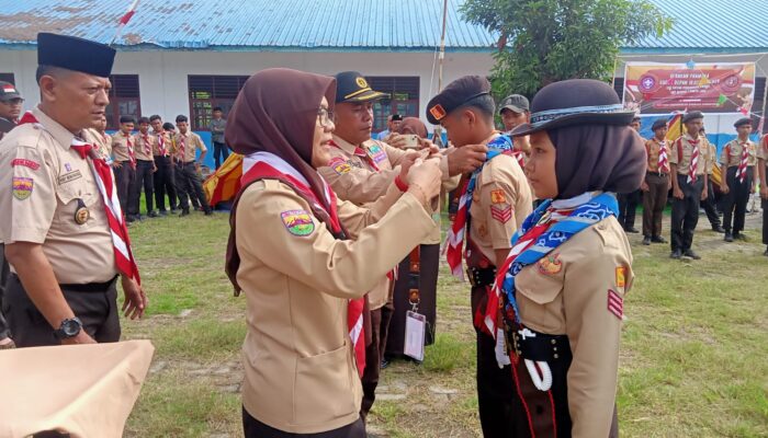 Sekretaris Kwarcab Gerakan Pramuka Deliserdang Buka Jambore Ranting Kecamatan Pantai Labu