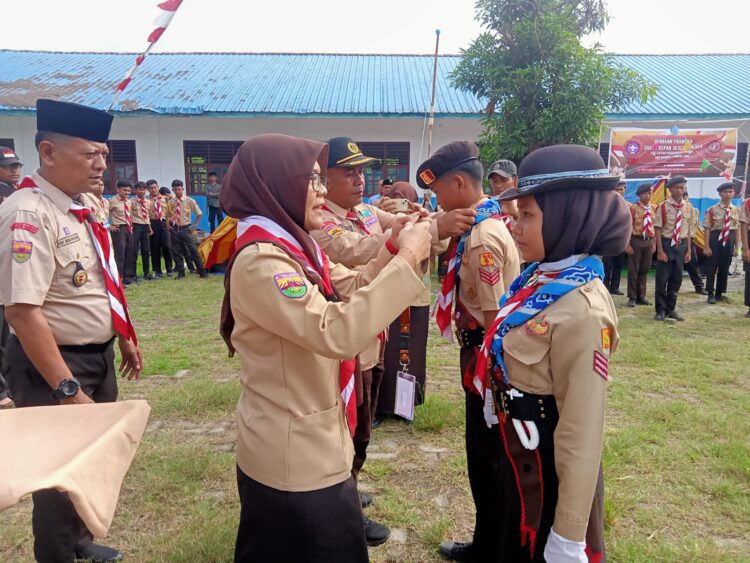 Sekretaris Kwarcab Gerakan Pramuka Deliserdang Buka Jambore Ranting Kecamatan Pantai Labu