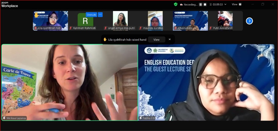 Prodi Pendidikan Bahasa Inggris Universitas Samudra Kuliah Tamu Internasional