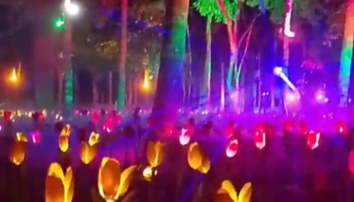 Taman Hutan Kota Langsa Hadirkan Sensasi Wahana Lighting Show