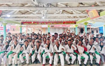 UKT ITFun Sumut Di Karo Kampung Jokowi Sukses, Cetak Bibit Atlet Taekwondo Tangguh