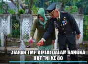 HUT Ke-80 TNI, Batalyon Arhanud 11/WBY Gelar Upacara Ziarah Nasional Di TMP Binjai