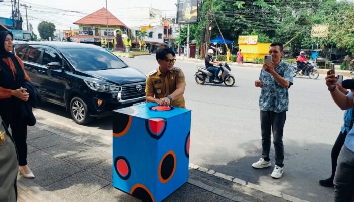 Wali Kota Binjai Luncurkan 225 Tong Sampah Baru Dari CSR Bank Sumut