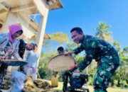 Batalyon TP-857/ GG Bantu Pengolahan Hasil Panen Petani Geumpang
