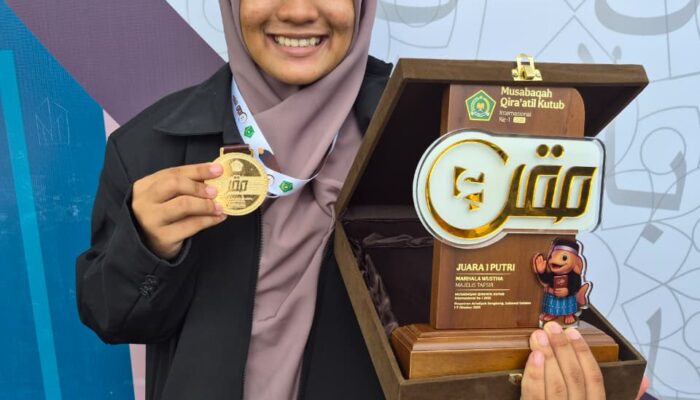 Santri Ponpes Al Mukhlisin, Chalisa, Sabet Juara 1 MQKI Internasional