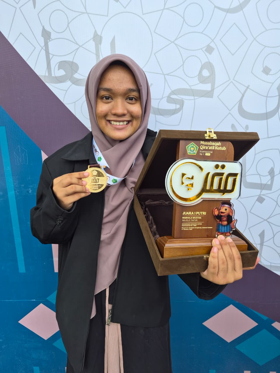 Santri Ponpes Al Mukhlisin, Chalisa, Sabet Juara 1 MQKI Internasional