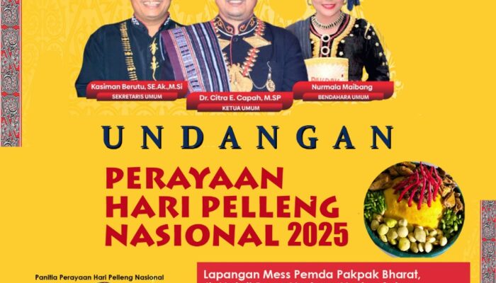 DPP Himpak Ajak Masyarakat Pakpak Semarakkan Hari Pelleng Nasional 2025