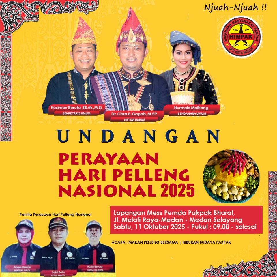 DPP Himpak Ajak Masyarakat Pakpak Semarakkan Hari Pelleng Nasional 2025