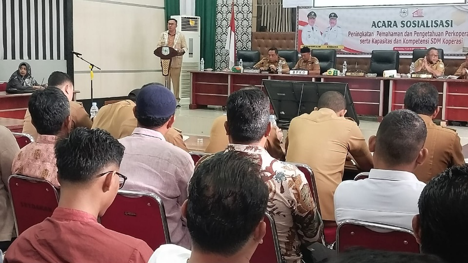 Bupati Agara Buka Sosialisasi Soal Pemahaman Koperasi Merah Putih Syariah
