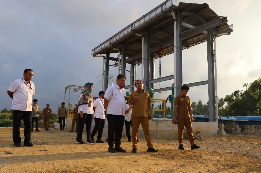 Wali Kota Lhokseumawe Dan Tim Ditjen Cipta Karya Kementerian PUPR Tinjau Proyek Pembangunan SPAM