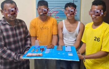 Polres Aceh Tenggara Ringkus Empat Pria Terlibat Pesta Sabu