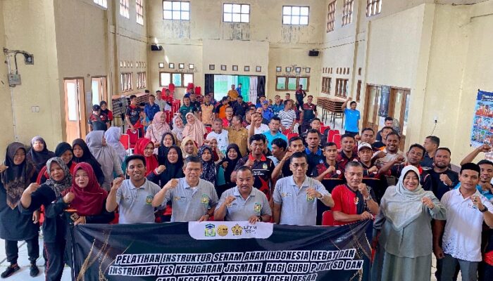 Aceh Besar Tingkatkan Kebugaran Siswa Lewat Pelatihan Guru PJOK