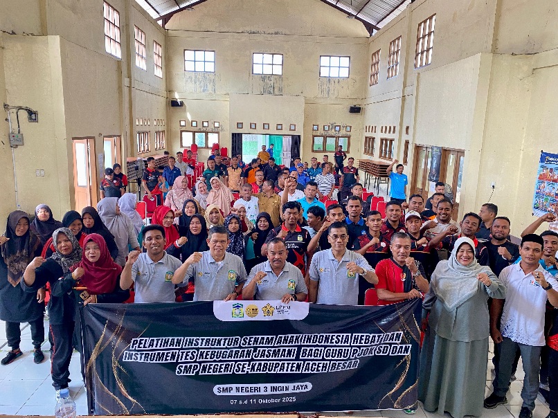 Aceh Besar Tingkatkan Kebugaran Siswa Lewat Pelatihan Guru PJOK