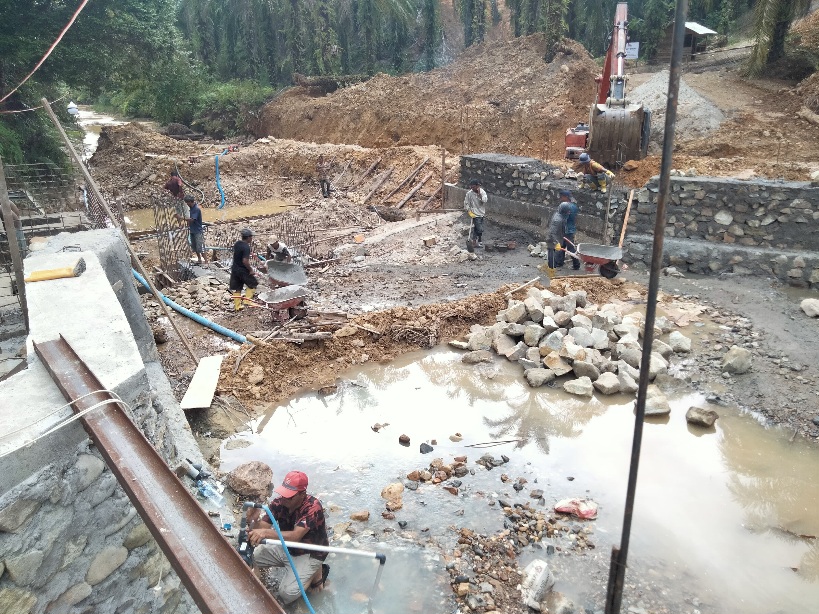 SPAM SubulussalamTahap Pekerjaan Talud Dan Bendungan