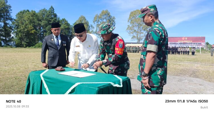 Bupati Bener Meriah Buka TMMD Ke-126: Wujud Sinergi Dan Semangat Gotong Royong Bangun Negeri