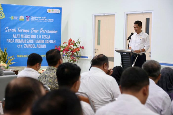 Sekda Aceh Resmikan Alat MRI 1,5 Tesla Di RSUD Zainoel Abidin