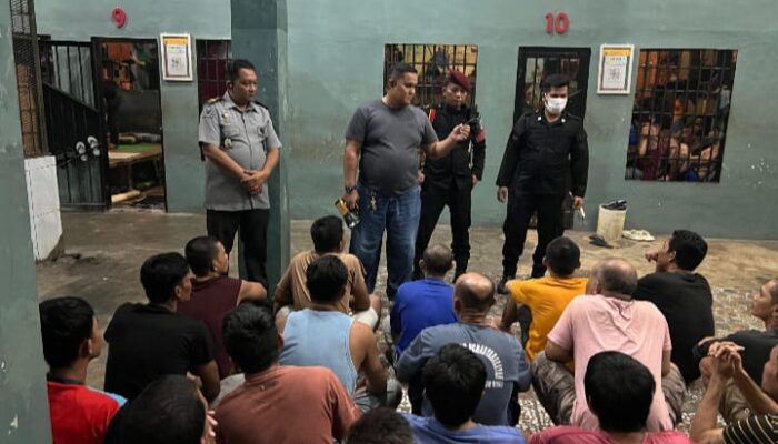 Gencarkan Deteksi Dini, Lapas Labuhan Ruku Lakukan Razia