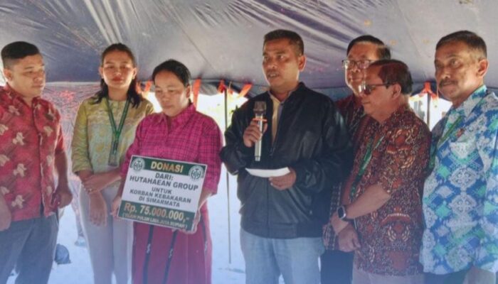 PT. Hutahaean Group Peduli Korban Kebakaran Di Desa Simarmata
