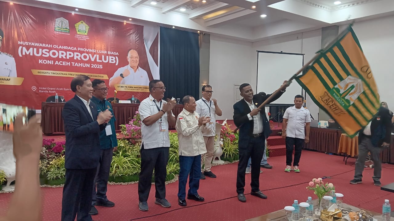 Terpilih Aklamasi, Pon Yaya Pimpin KONI Aceh Periode 2025–2029