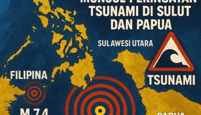 Gempa M 7,6 Guncang Melonguane, Muncul Peringatan Tsunami Di Sulut Dan Papua