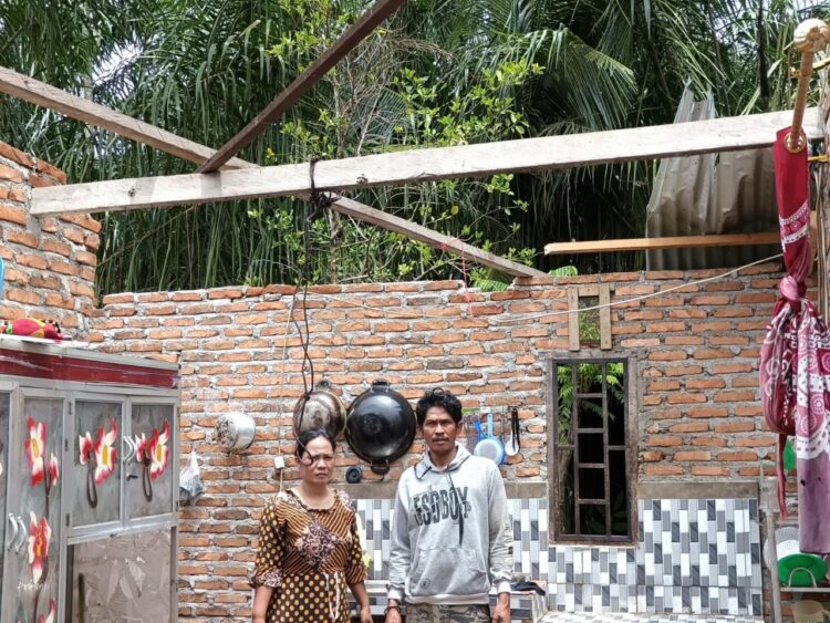 Puting Beliung Terjang Dua Desa Di Sergai, Puluhan Rumah Rusak
