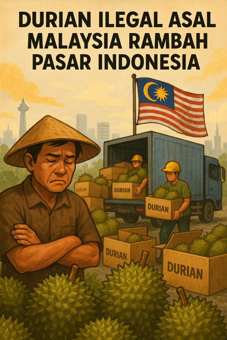 Durian Ilegal Asal Malaysia Rambah Pasar Indonesia