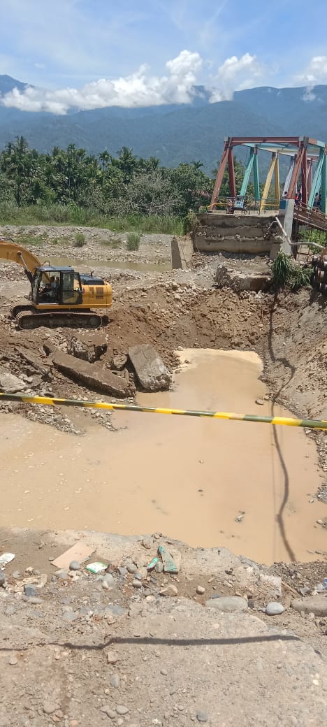 Rekanan Diminta Jaga Kualitas Proyek Jembatan Rangka Baja Mbarung