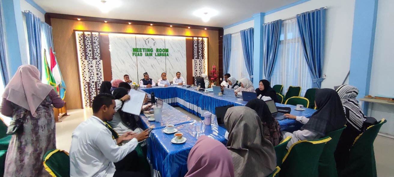 Evaluasi Program Studi, FUAD IAIN Langsa Gelar Rapat AMI Bersama LPM