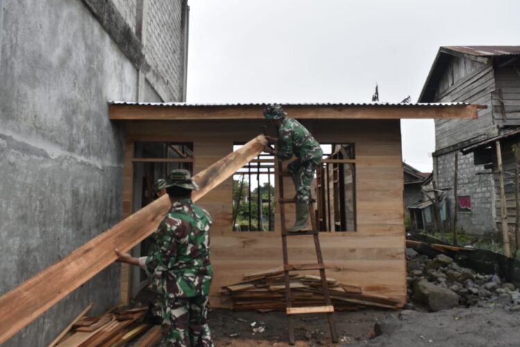 Langkah Nyata TMMD: Dinding RTLH Mulai Berdiri Di Desa Reje Guru