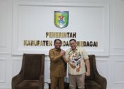 Dahnil Ginting Dampingi Yayasan Mapel Sergai Audiensi Ke Bupati Sergai