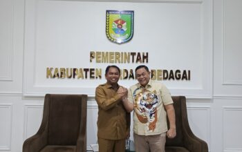 Dahnil Ginting Ketua Yayasan Mapel Sumut Audiensi Ke Bupati Sergai