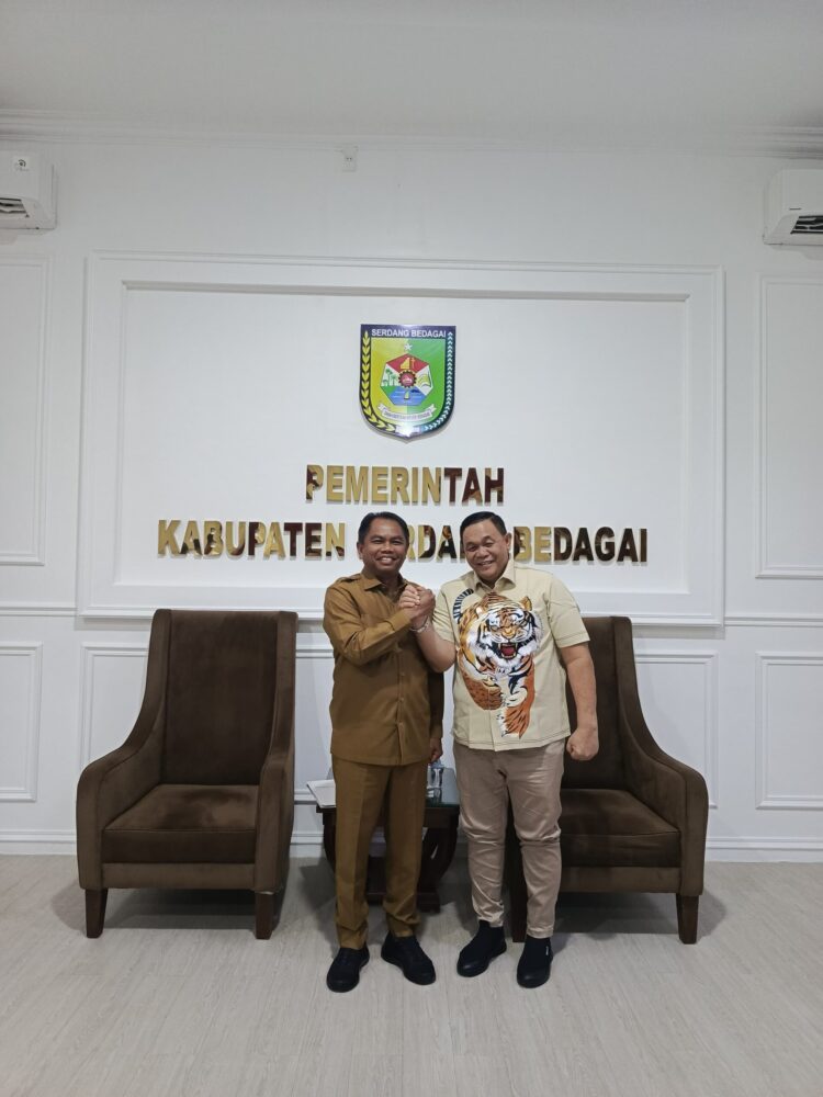 Dahnil Ginting Ketua Yayasan Mapel Sumut Audiensi Ke Bupati Sergai
