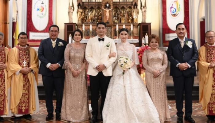 Pemberkatan Pernikahan Rodrick- Anggita Dipimpin Kardinal Dan 2 Uskup