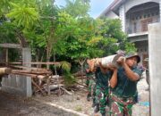 Prajurit TP 857/GG Hadir Di Tengah Masyarakat, Gotong Royong Bangun Dayah Jihadul Fata