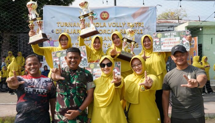 Final Voli Putri, Persit Korem Lilawangsa Bungkam Kodim Aceh Utara