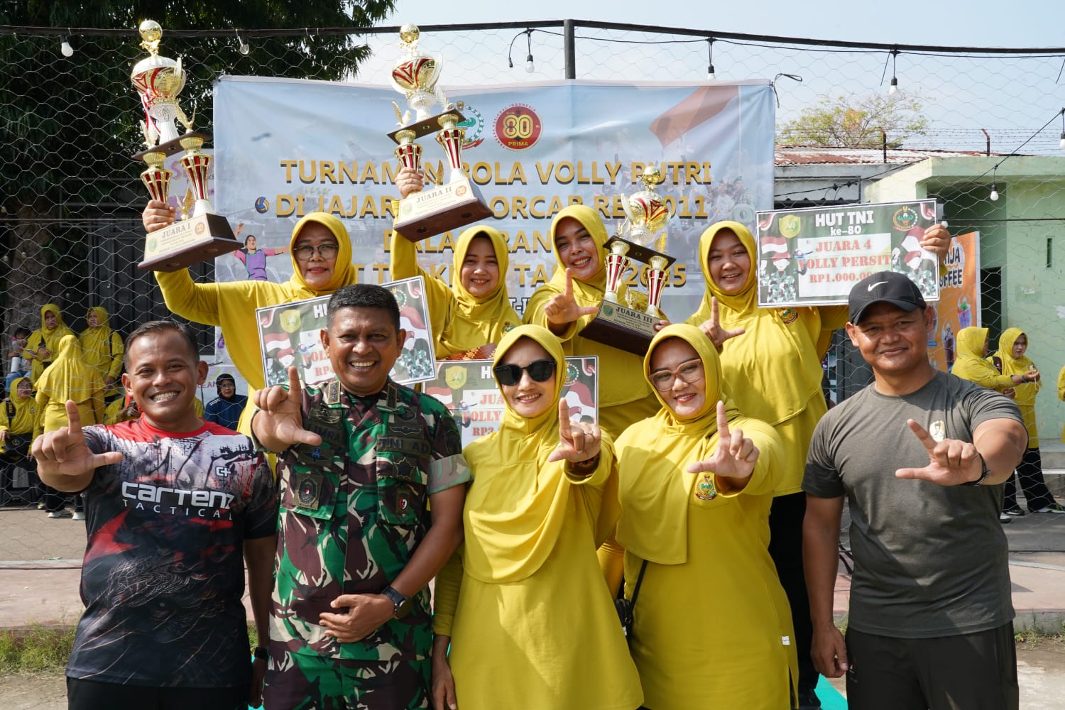 Final Voli Putri, Persit Korem Lilawangsa Bungkam Kodim Aceh Utara