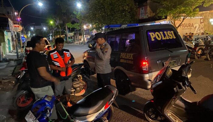 Patroli Malam Polsek Sibolga Sambas Sasar Geng Motor Dan Kejahatan Jalanan