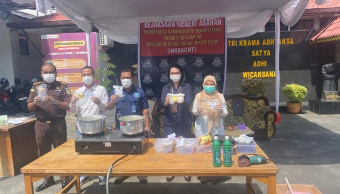 662 Gram SS Dimusnahkan Kejari Asahan
