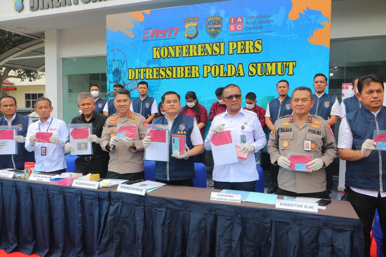 Satgas PASTI Bersama Polda Sumut Berhasil Menangkap Pelaku Penipuan