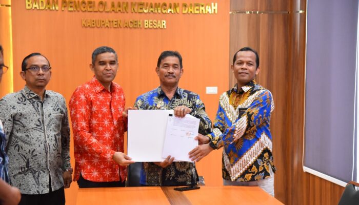 Wabup Aceh Besar Ikuti Penandatanganan Kerja Sama Optimalisasi Pemungutan Pajak Pusat Dan Pajak Daerah
