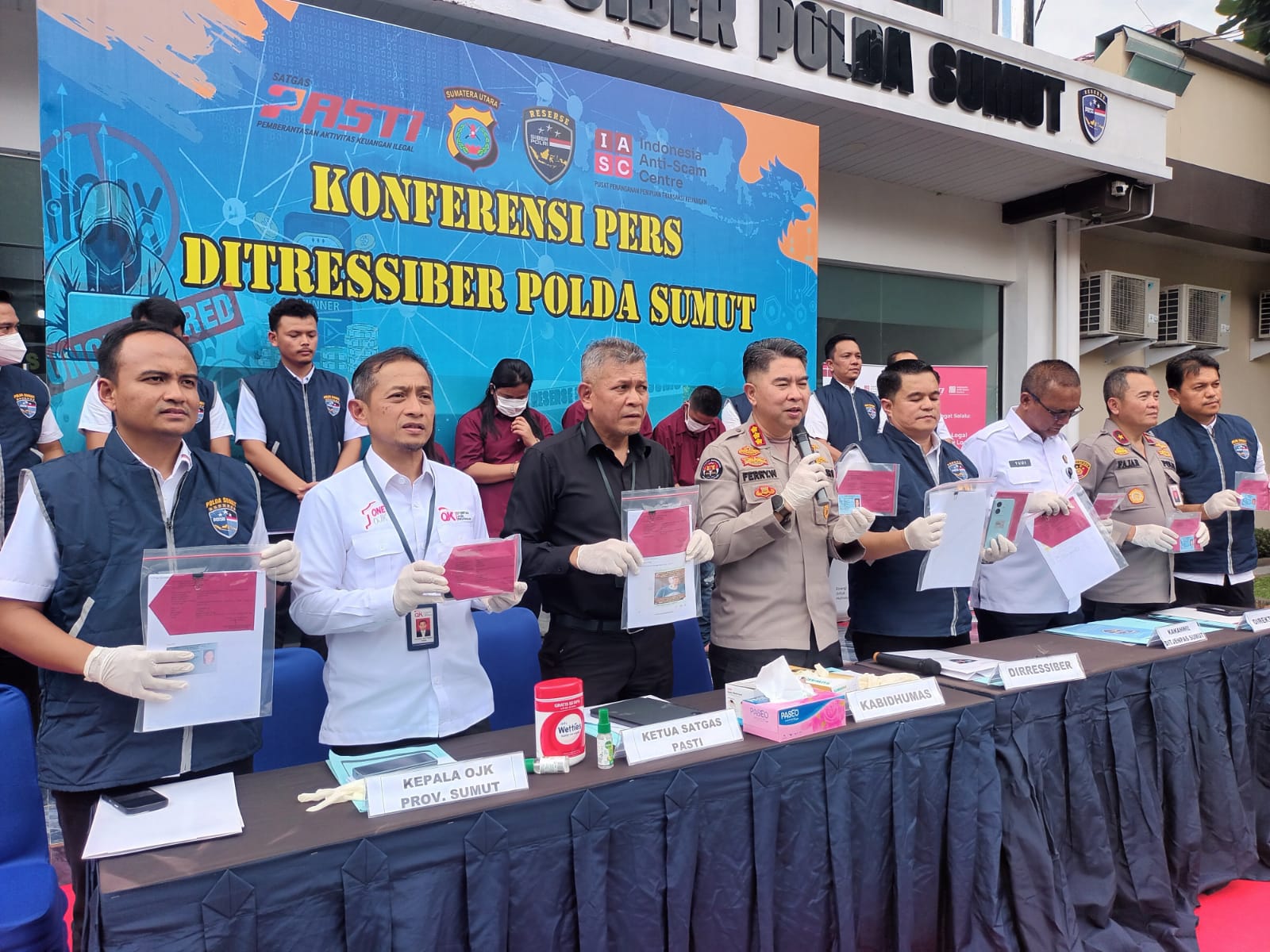 Satgas PASTI Melalui IASC Bersama Poldasu Tangkap Pelaku Penipuan Keuangan